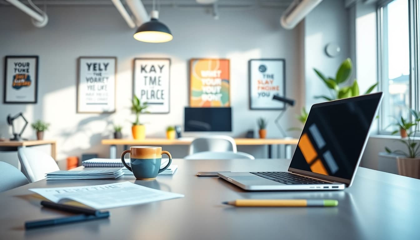 Typing Center providing professional typing services in a bright office setting.