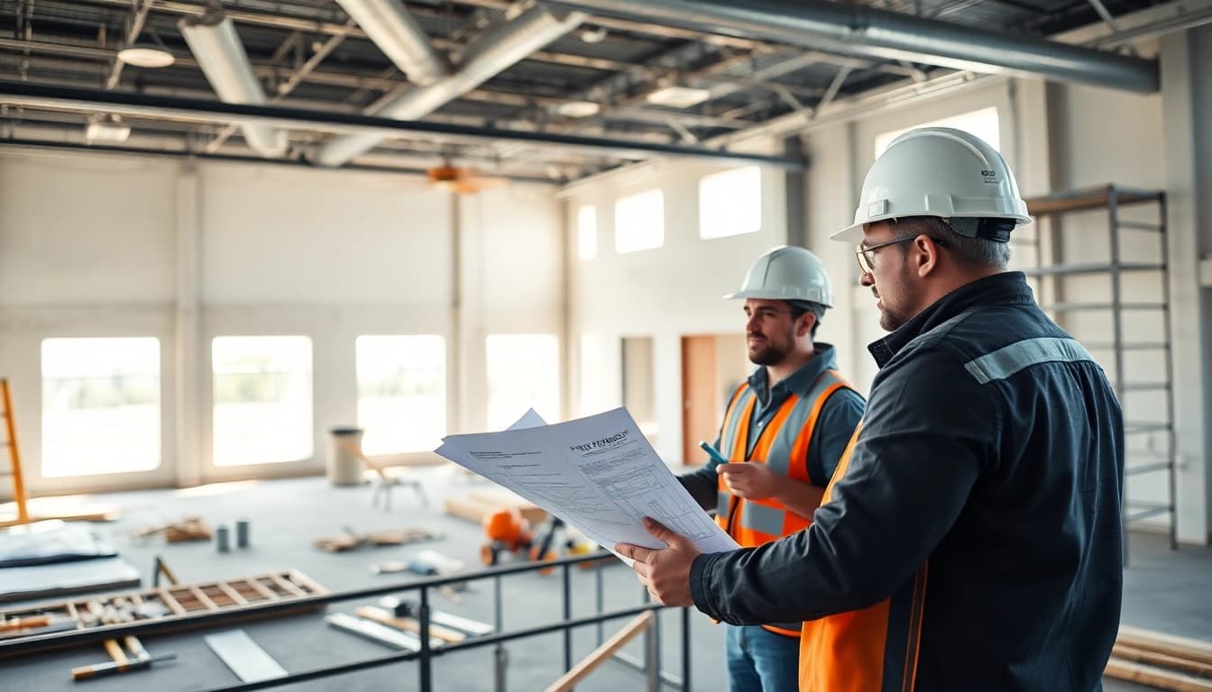 Hire commercial remodeling contractor in Austin to manage construction projects effectively at a vibrant site.