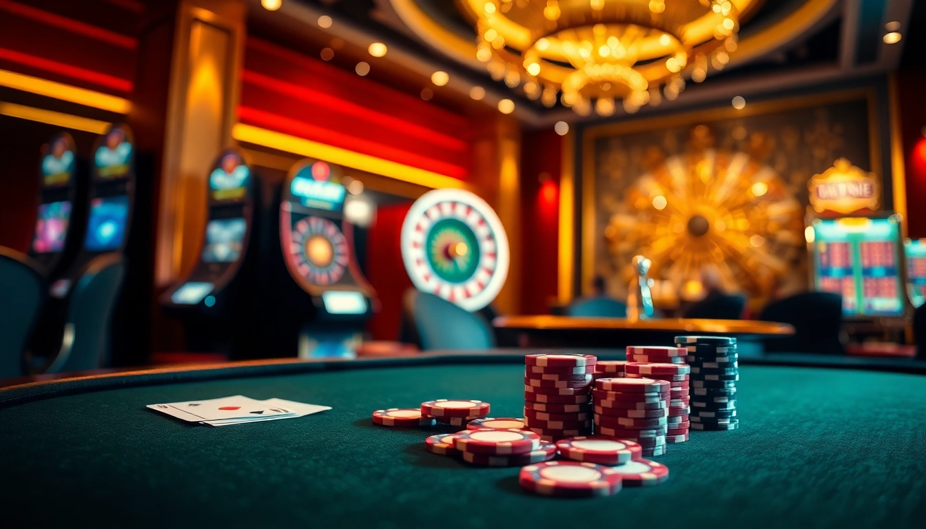 Experience the thrill of high-stakes gambling at f8bet.com with exciting poker and casino visuals.