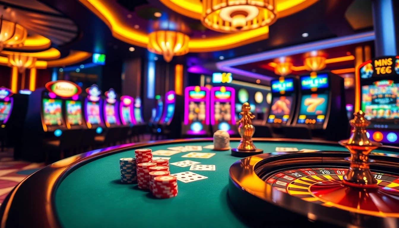 Experience thrilling gameplay at https://mb66.ski/ with poker chips and roulette wheel.